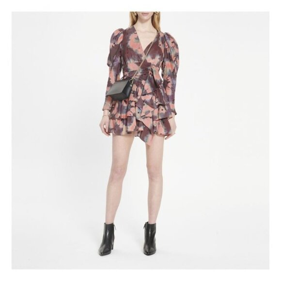 Ulla Johnson Semira silk Mini Dress Size 8 in Rosewood Size 6 - Picture 13 of 13